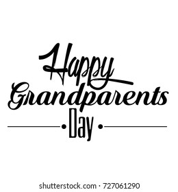 Isolated text for grandparents day, Vector illustration