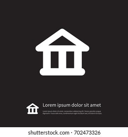 Isolated Theater Icon. Academy Vector Element Can Be Used For Academy, Courthouse, Theater Design Concept.