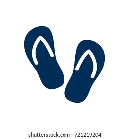 Isolated Thongs Icon Symbol On Clean Background. Vector Flip Flop Element In Trendy Style.