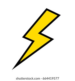 isolated thunder icon
