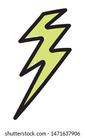Isolated thunder icon design vector illustration