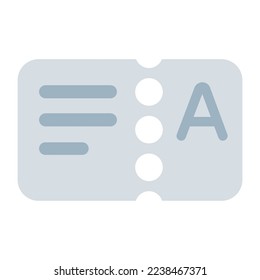Icono vector de boletos aislado, Emoji, Emoticon