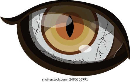 Isolated tiger eye vector illustration