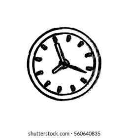 Isolated time clock icon vector illustration graphic design