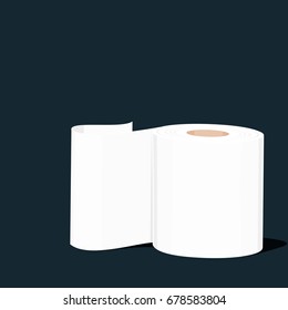 isolated tissue on blue background
