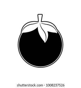 Isolated tomato design