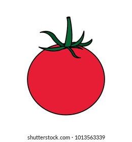 Isolated tomato design