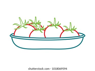 Isolated tomato design