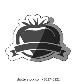 Isolated tomato design