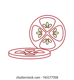 Isolated tomato design