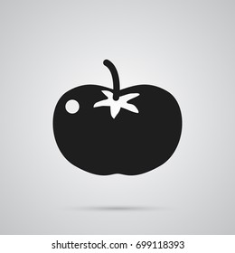 Isolated Tomato Icon Symbol On Clean Background. Vector Vegetable Element In Trendy Style.