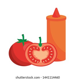 Isolated tomato sauce design vector illustration