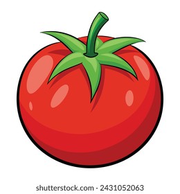 Isolated Tomato Vector Illustration on white