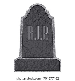 Isolated tombstone icon on a white background, vector illustration