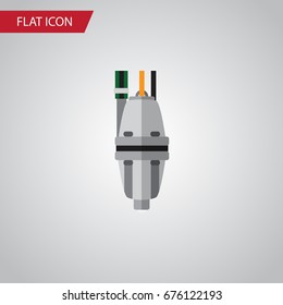 Isolated Tool Flat Icon. Pump Vector Element Can Be Used For Tool, Pump, Equipment Design Concept.