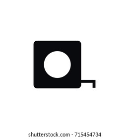 Isolated Tool Icon. Measuring Tape Vector Element Can Be Used For Measuring, Tape, Tool Design Concept.