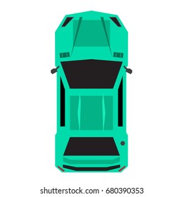 Isolated Top View Car Vector Illustration Stock Vector (royalty Free 