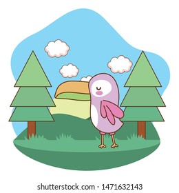 Isolated toucan cartoon vector design