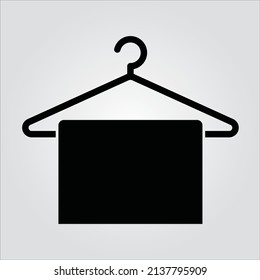 Isolated Towel Hanger Scalable Vector Graphic
