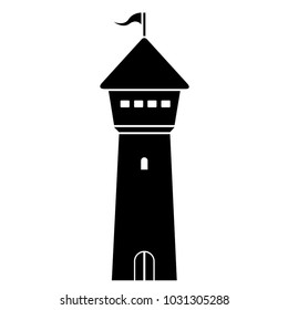 Isolated tower icon