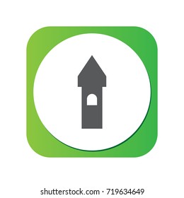 Isolated Tower Icon Symbol On Clean Background. Vector Belfry Element In Trendy Style.