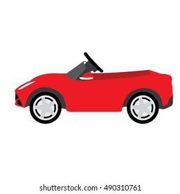 Isolated toy on a white background, Vector illustration