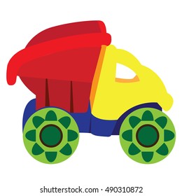 Isolated toy on a white background, Vector illustration