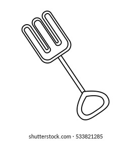 Isolated toy shovel design