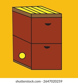 isolated traditional beehive cabinet icon