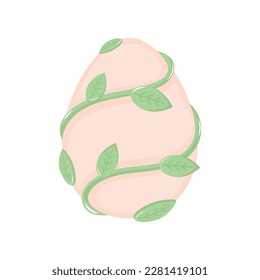 Isolated traditional decorated easter egg Vector illustration