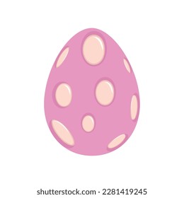 Isolated traditional decorated easter egg Vector illustration