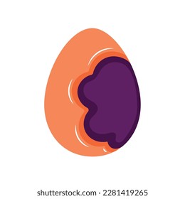 Isolated traditional decorated easter egg Vector illustration