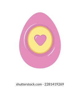 Isolated traditional decorated easter egg Vector illustration