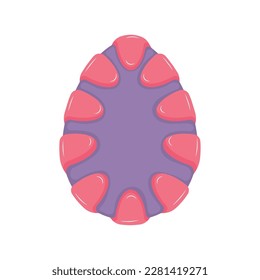 Isolated traditional decorated easter egg Vector illustration