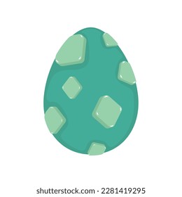Isolated traditional decorated easter egg Vector illustration