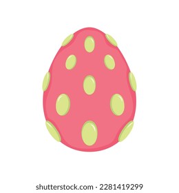 Isolated traditional decorated easter egg Vector illustration