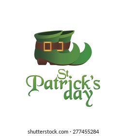 Isolated traditional element with text for patrick's day. Vector illustration
