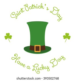 Isolated traditional hat on a white background for patrick's day