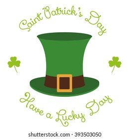 Isolated traditional hat on a white background for patrick's day