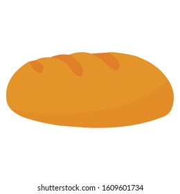 Isolated traditional homemade bread. Bakery - Vector illustration design