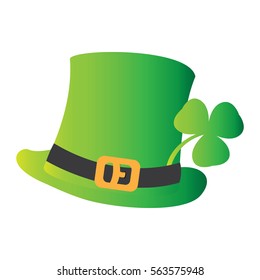Isolated traditional irish flag on a white background, Vector illustration