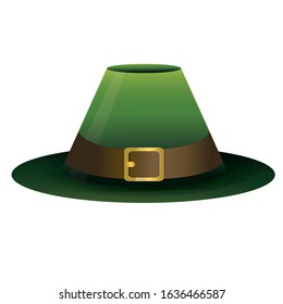 Isolated traditional irish hat. Saint Patrick day - Vector