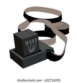 Isolated traditional jewish prayer object, Vector illustration