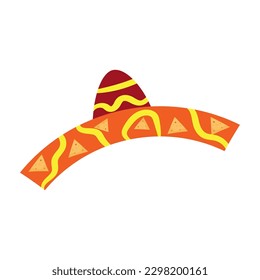 Isolated traditional mexcian hat Sombrero icon Vector