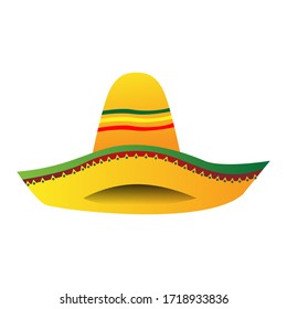 Isolated traditional mexican hat icon - Vector illustraiton