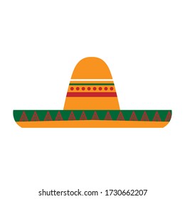 Isolated traditional mexican hat icon - Vector illustraiton