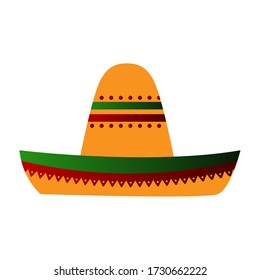 Isolated traditional mexican hat icon - Vector illustraiton