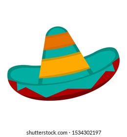 Isolated traditional mexican hat. Sombreo - Vector illustration