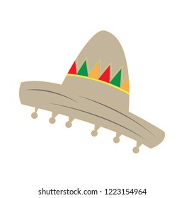 Isolated traditional mexican hat. Vector illustration design