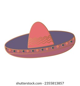 Isolated traditional mexican mariachi hat Vector